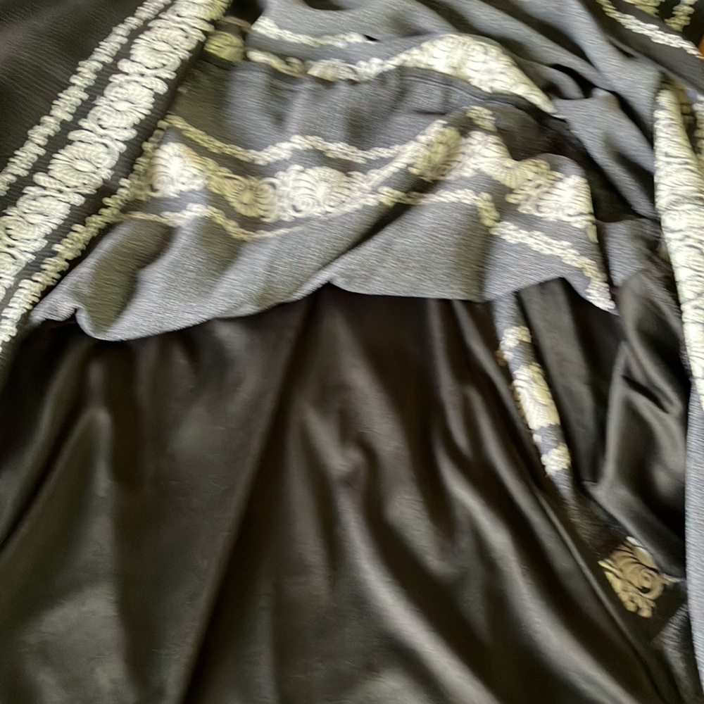 NWT M BLACK & WHITE LINED DANNY & NICOLE DRESS - Picture 10 of 14